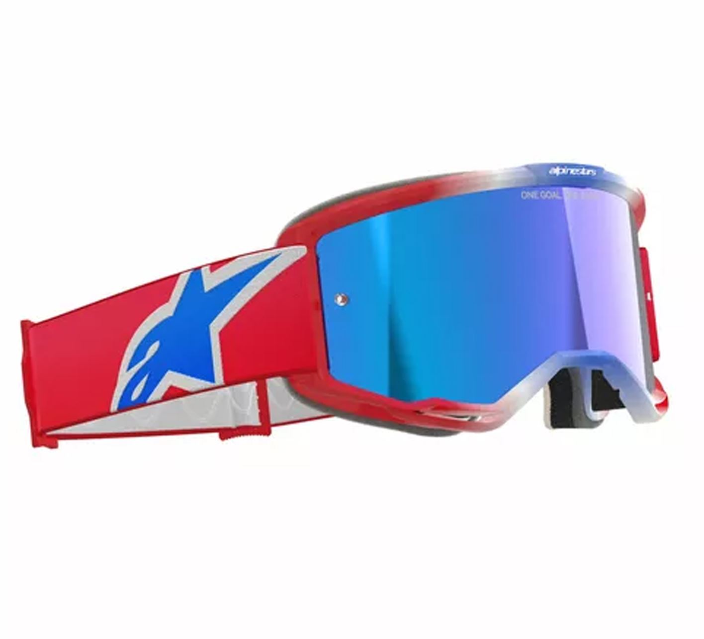 Alpinestars 2025 Goggles Vision 5 Corp Red White Blue Mirror